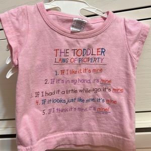 Toddler rules tee